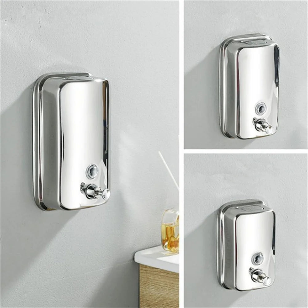 Bình Xà Phòng Treo Tường Inox 304 Mạ Vàng Hồng Cổ - Daisan Mart