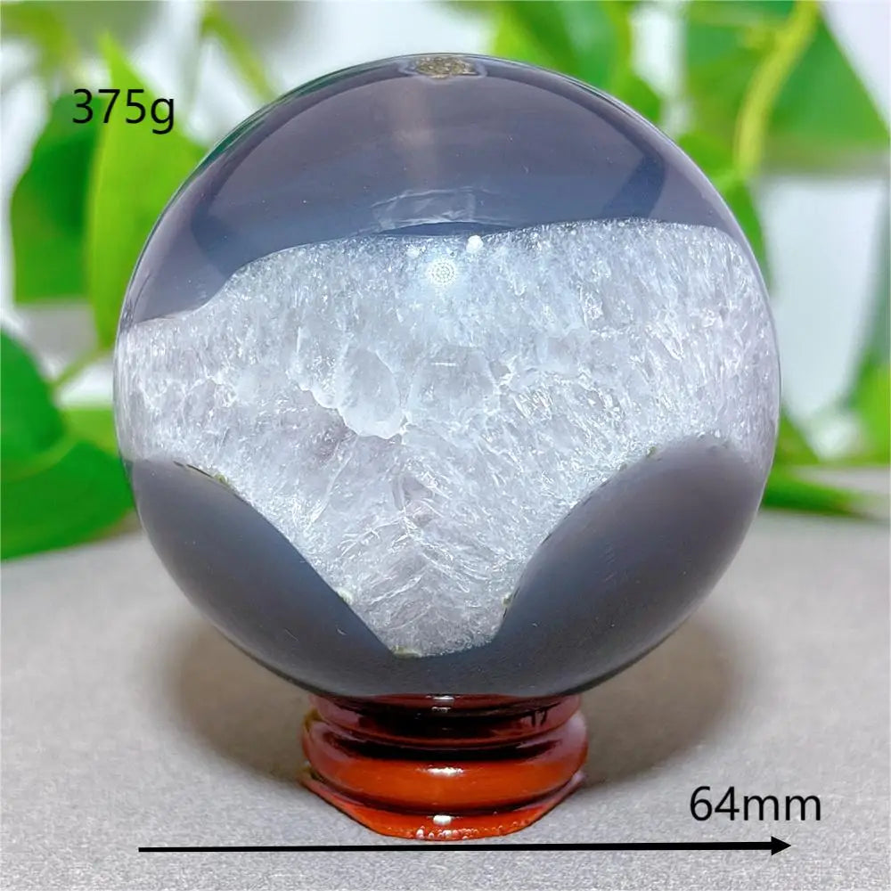 Quả Cầu Mã Não Rêu Đá Tự Nhiên - Trang Trí & Chữa Lành - Daisan Mart