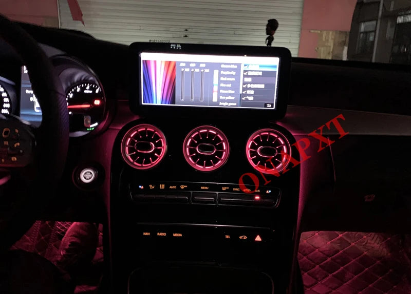 64 Color Neon LED Strip for Mercedes C/GLC Air Vents