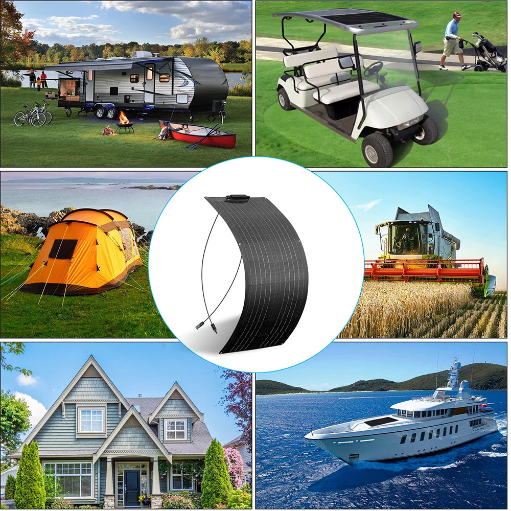 XINPUGUANG solar panel complete kit 12v /24V photovoltaic panel 50W 100W cells Solar Battery Charger Car Boat House balcony