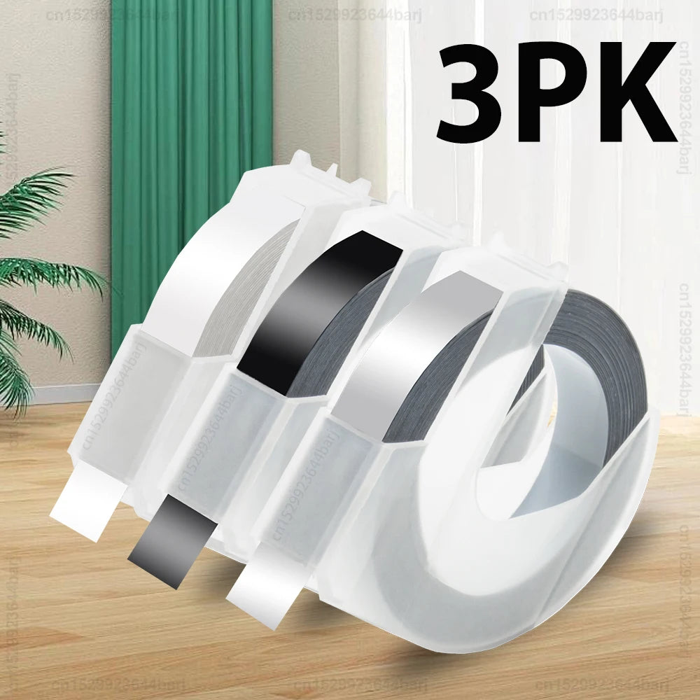 Motex E101 Portable 3D Embossing Label Printer Similar as B90 Dymo 12965 1610 Manual Label Maker DIY Adhesive Dymo 3D Label Tape - Daisan Mart