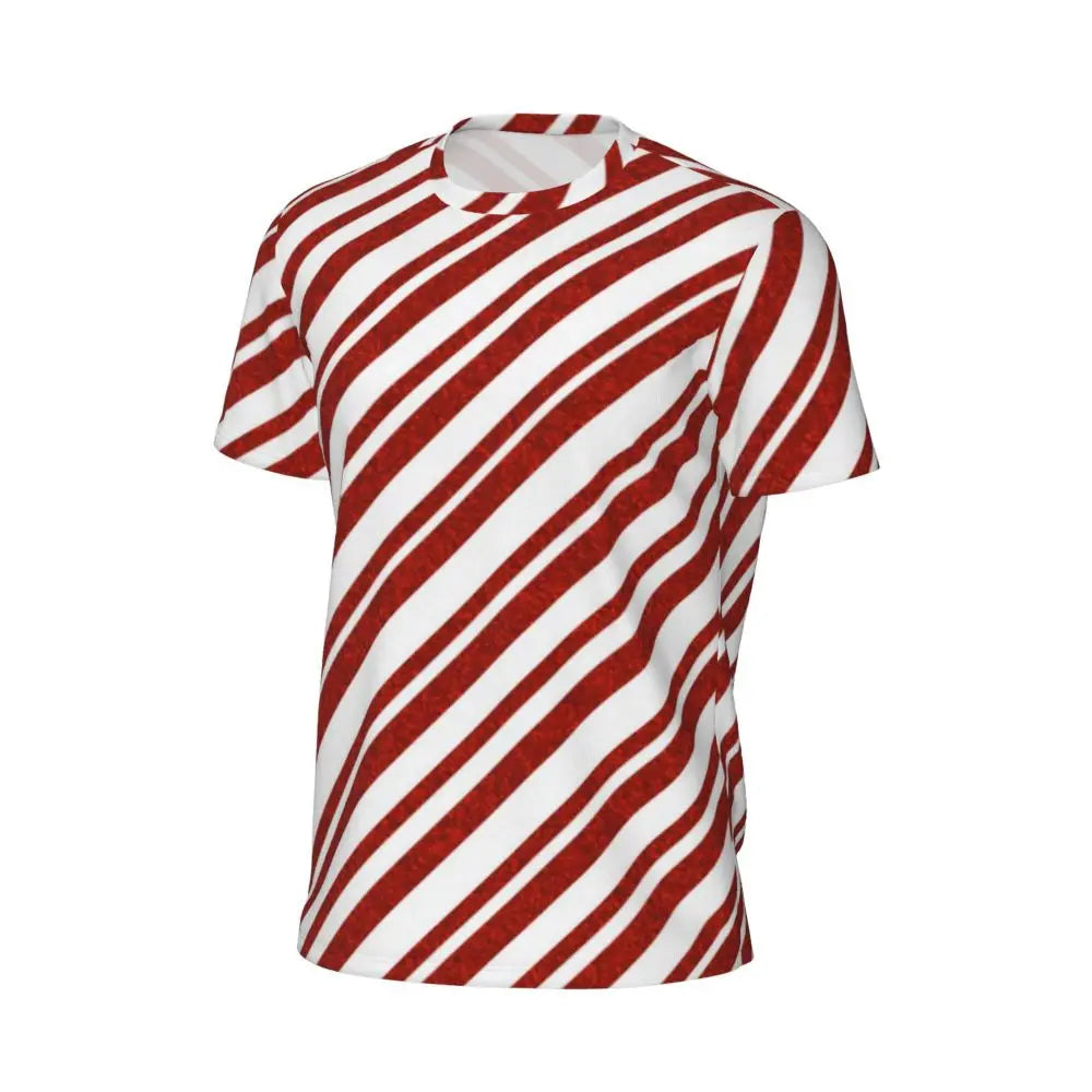 Stylish Mondrian Striped Men's Gym T-Shirt