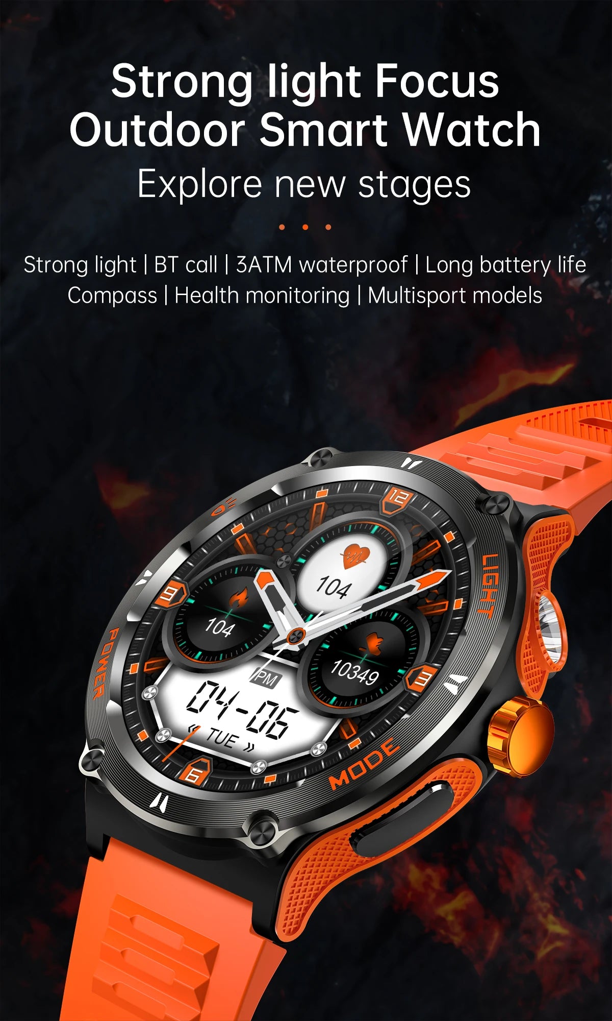 KT76 Smart Watch Sports Waterproof for Men and Women