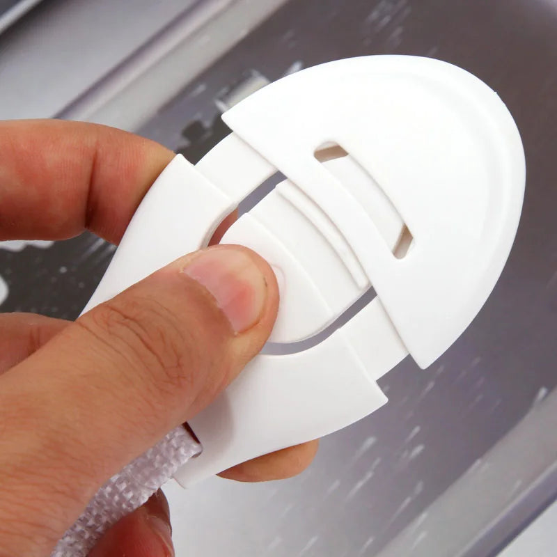 2Pcs Child Lock Protection for Locking Cabinet  Cupboard Drawers Refrigerator Doors Children's Safety Kids Plastic Safe Lock