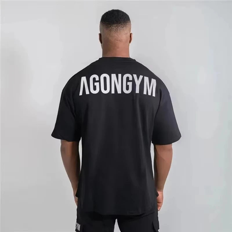 Áo Thun Tập Gym Nam Rộng Thoáng Co Giãn Agongym - Daisan Mart