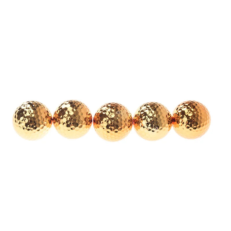 Unique Gold Plated Golf Balls - High-End Golf Equipment
