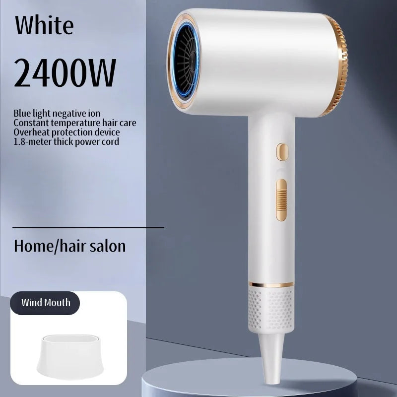 High-end EU/UK Hair Dryer - Fast, Quiet, Blue Light