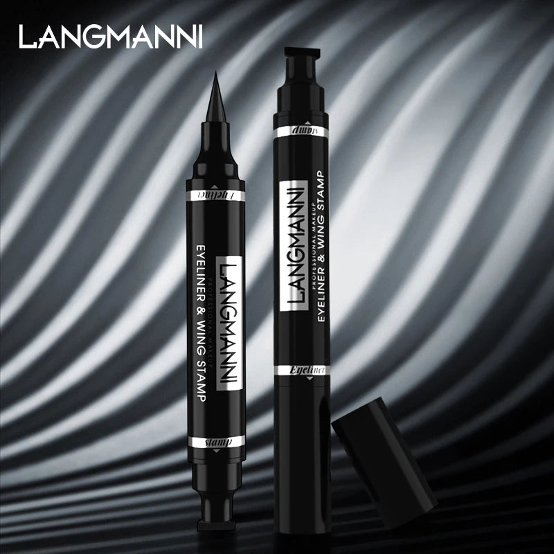 Waterproof, Smudge-proof, Long-lasting Dual-End Eyeliner