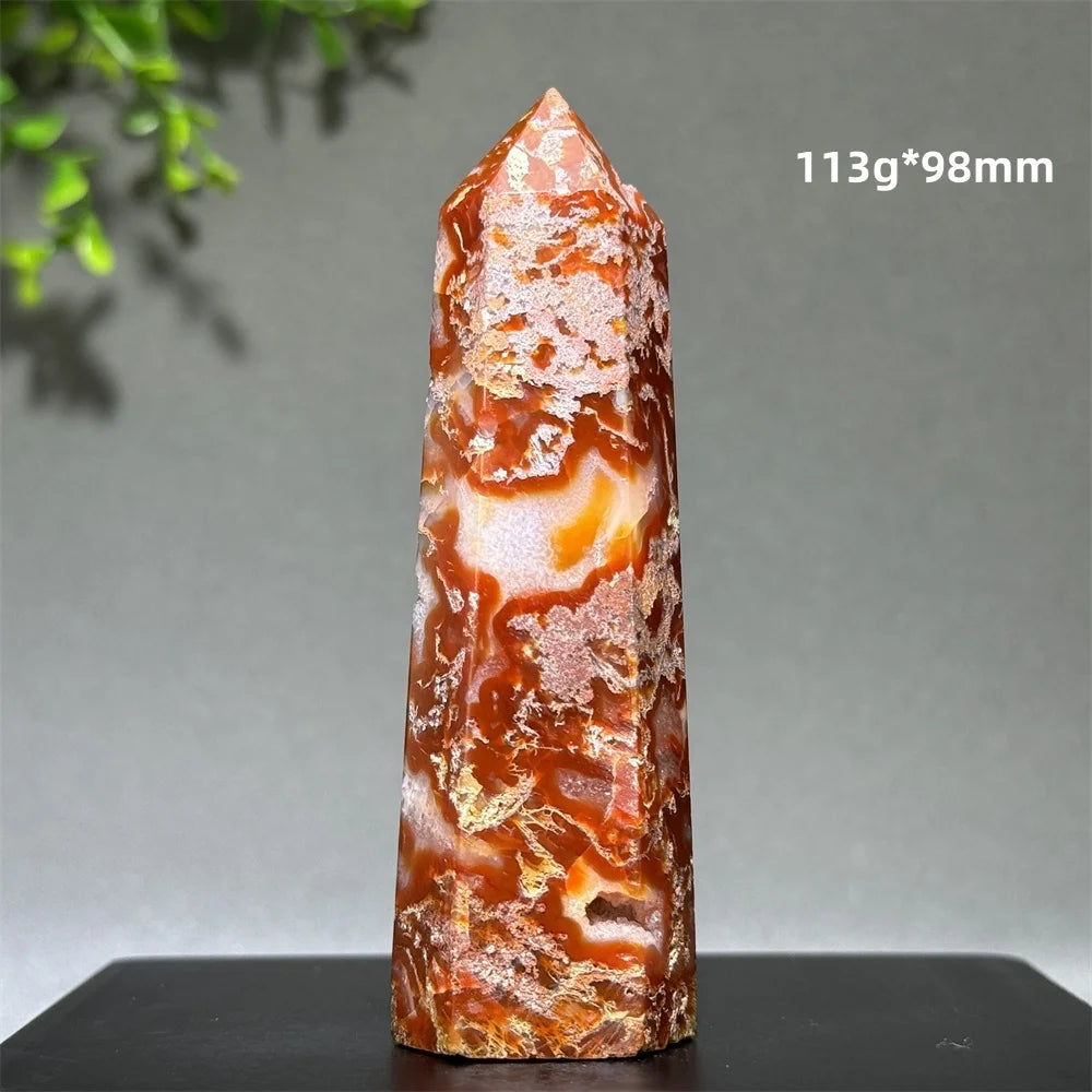 Đũa Thạch Anh Rêu Tự Nhiên - Thiền Định & Trang Trí Nhà