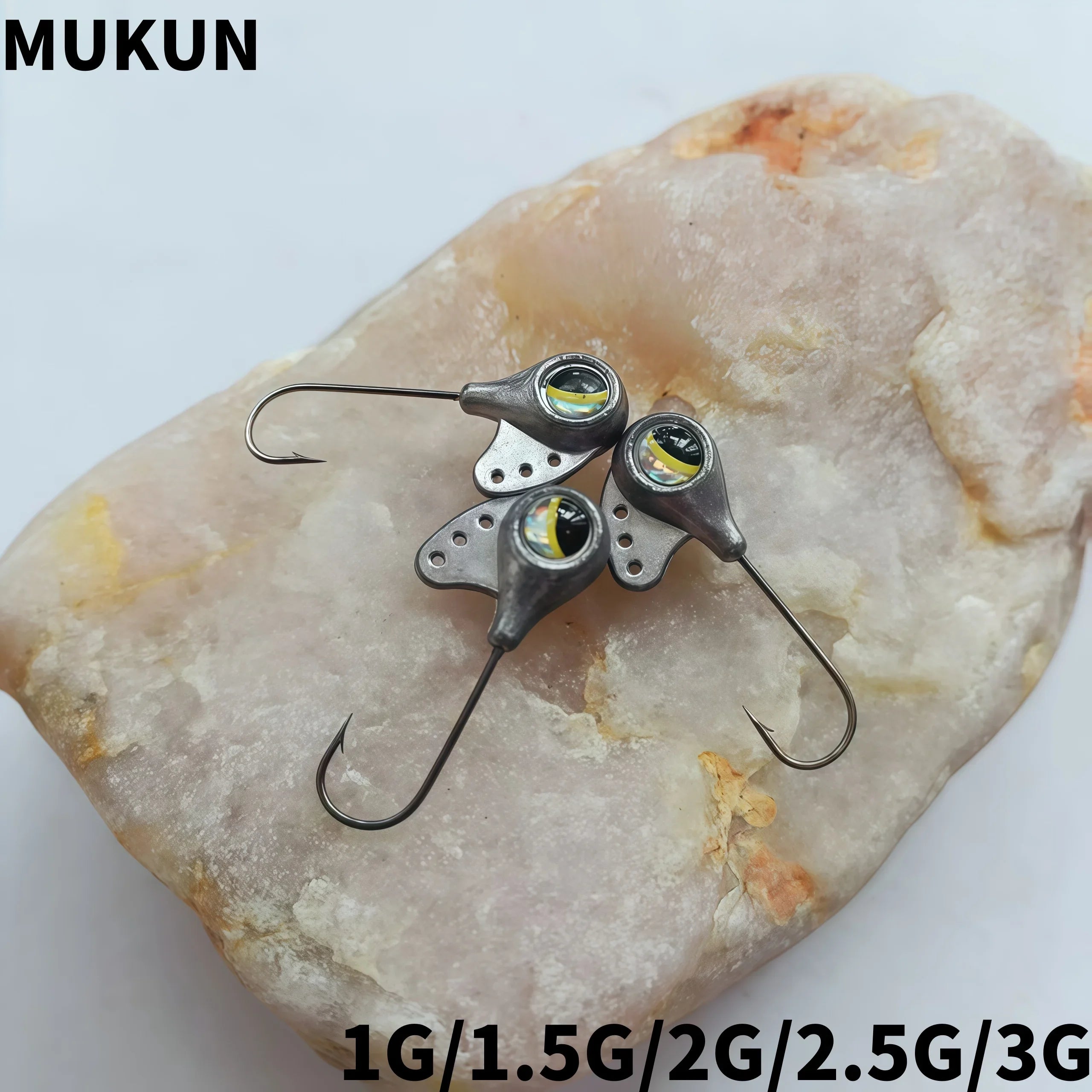 Lưỡi Câu MUKUN AJING 10 Món Jig Đầu Dẫn Siêu Nhẹ