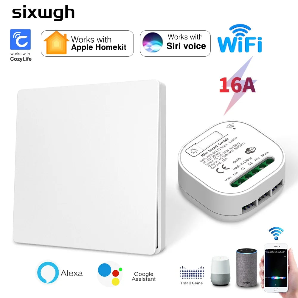 Sixwgh WIFI Smart Switch - Voice Control