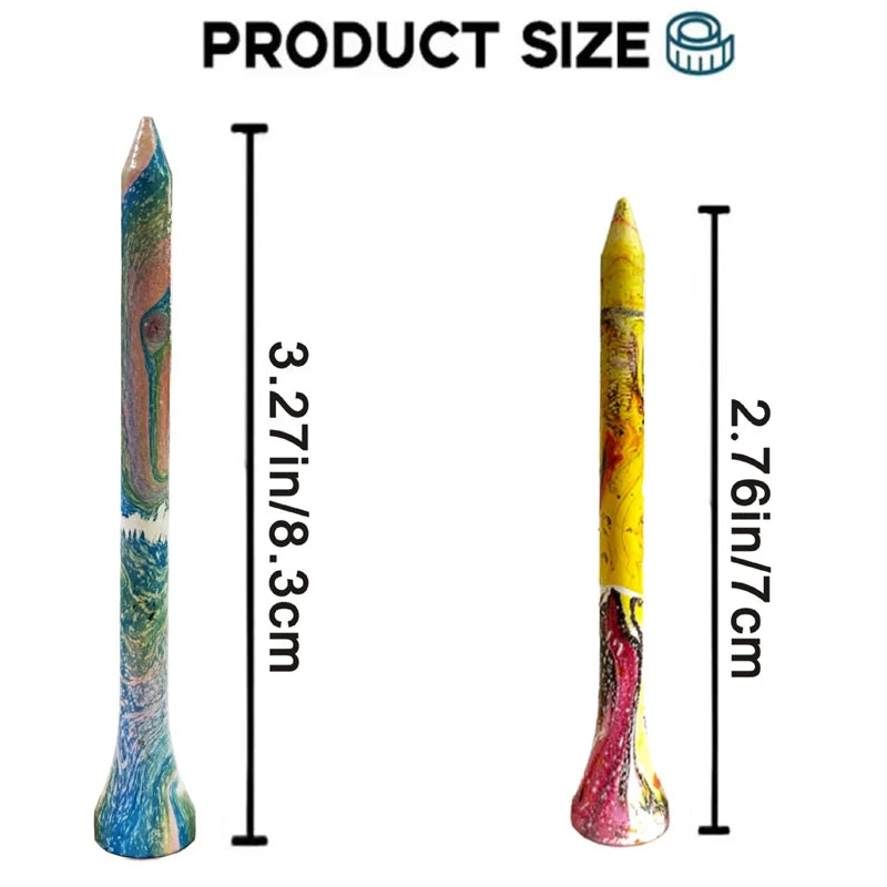 Painted Wooden Tee 70/83mm Durable and Beautiful Golf Accessories