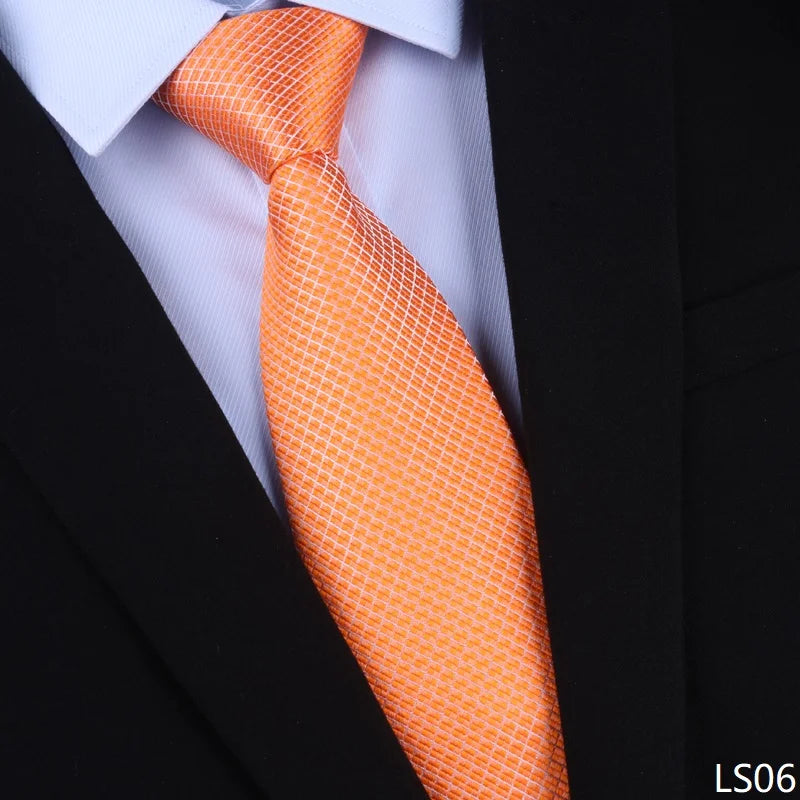 Cà Vạt Lụa Tơ Tằm Nam Cao Cấp Họa Tiết Sọc 8CM