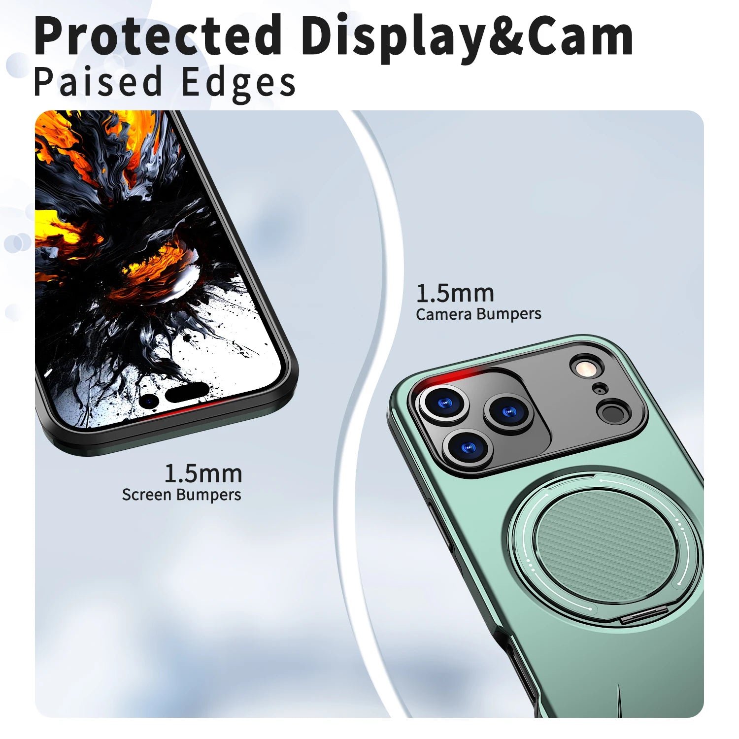 360° Magnetic Bracket Phone Case For iPhone 17 Air 11 12 13 14 15 16 17 Pro Max For Magsafe Shockproof Stand Holder Cover Funda - Daisan Mart