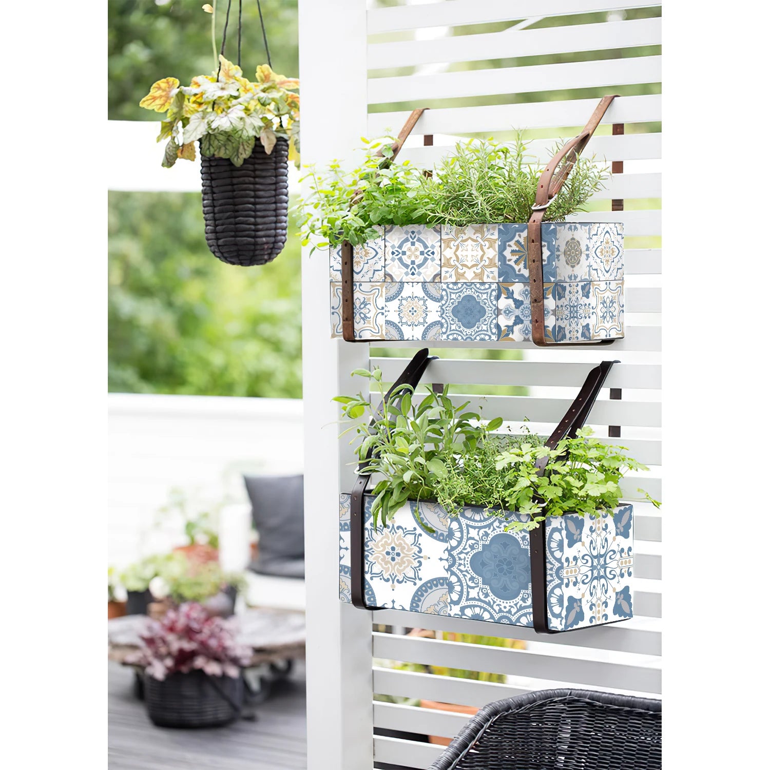 24PCS Set of Light Colored Ceramic Tile Stickers,PVC Peel and Stick Kitchen and Bathroom Wall Stickers Waterproof Self-Adhesive