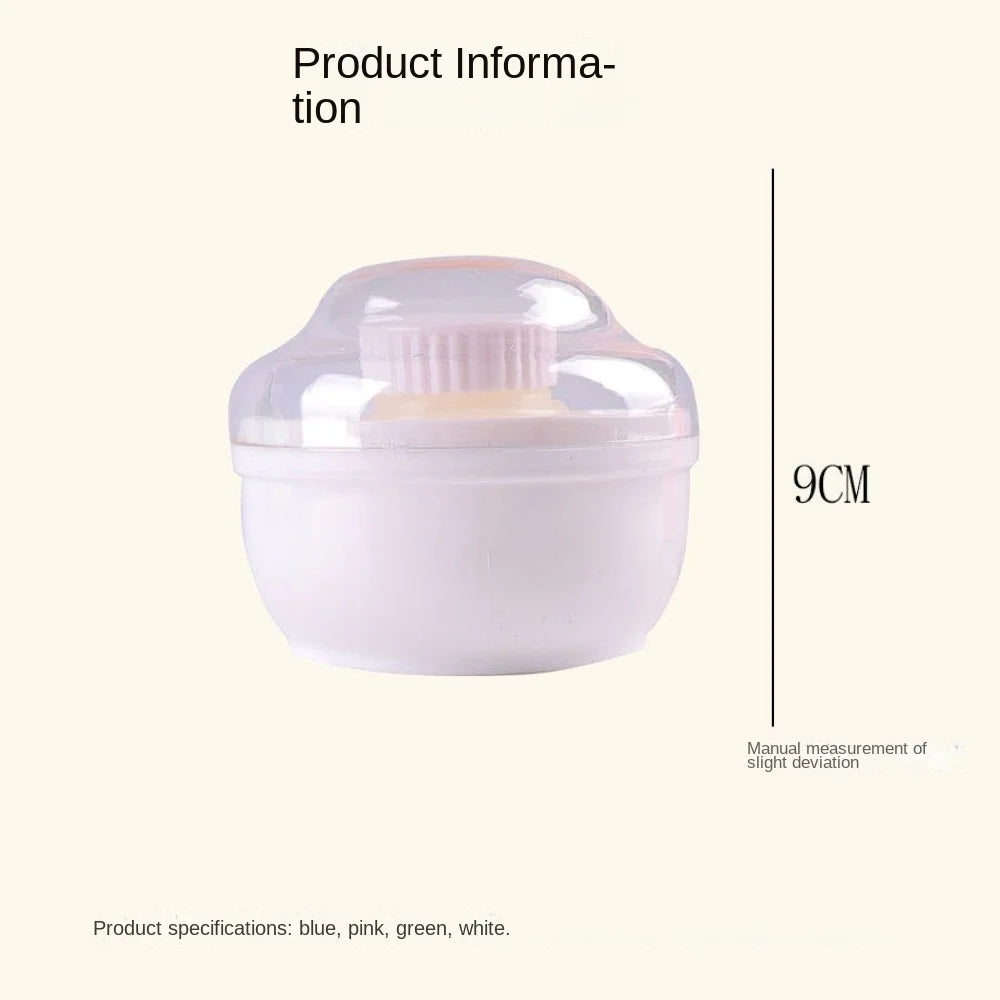 Baby Powder Puff Box for Convenient Skin Cooling Powder Storage