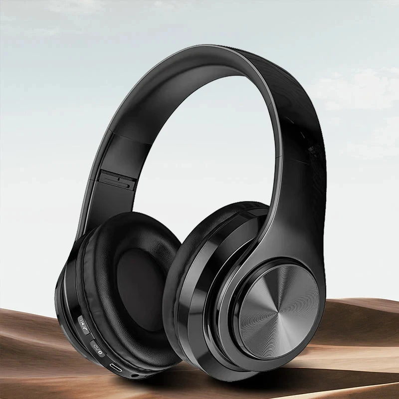 Bluetooth 5.0 Foldable Headphones with Mic for Sports Gaming