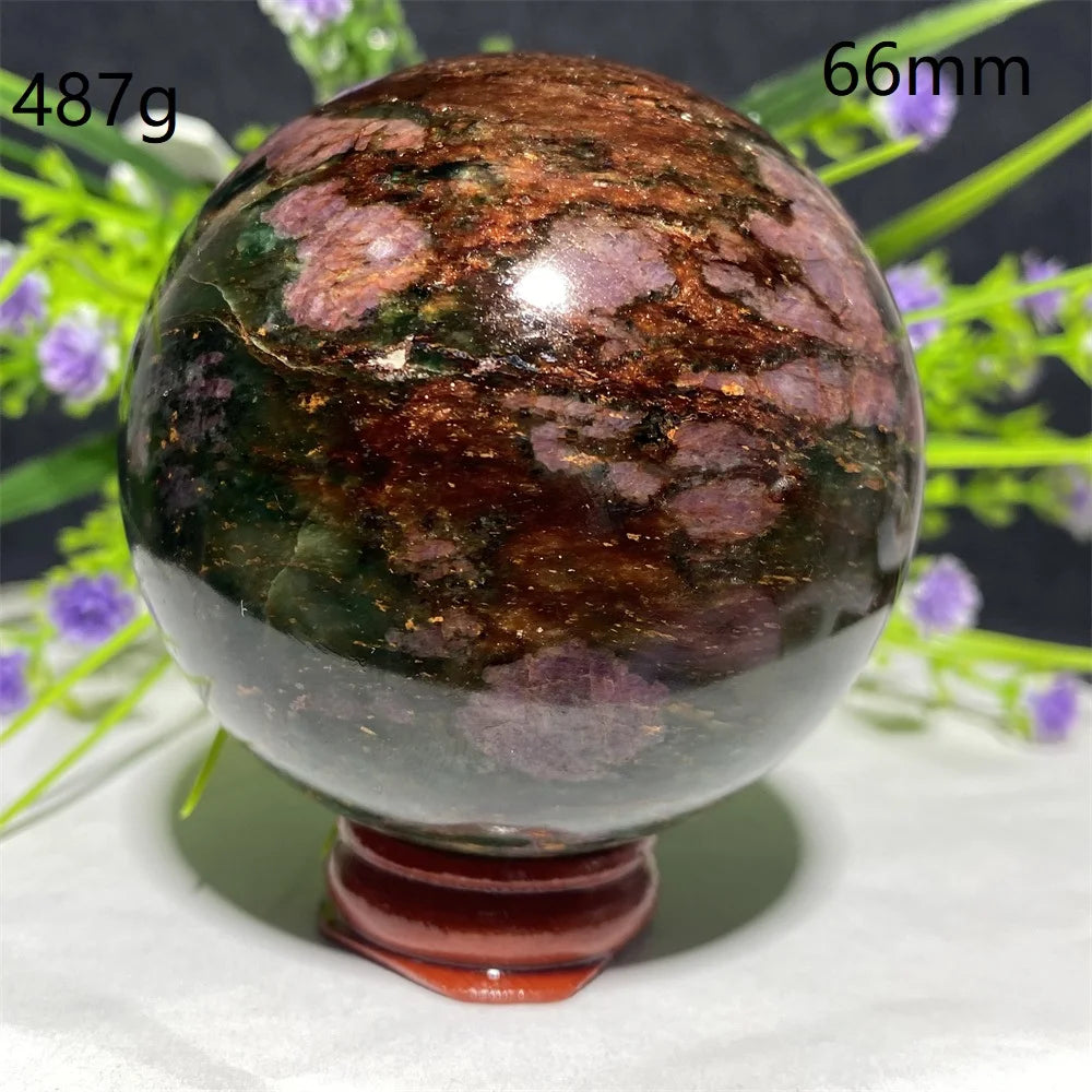 Natural Emerald &amp; Ruby Energy Ball