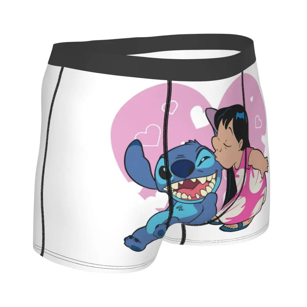 Quần Sịp Nam Lilo Stitch Thoải Mái Phong Cách Anime