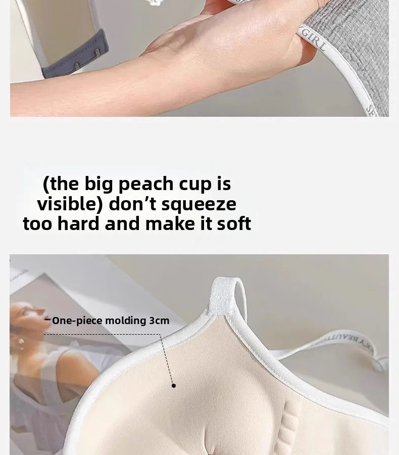 6cm Push Up Bra Without Underwire Ultra Thin For Small Breasts