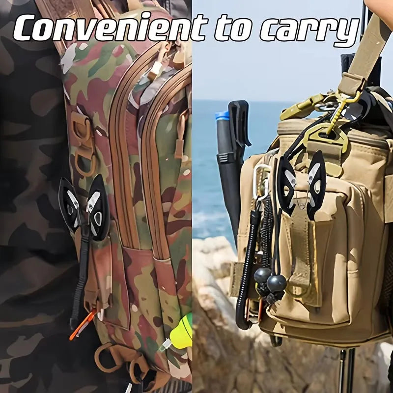 3-in-1 Fishing Tool Combo: Lure Pliers, Fish Gripper & Scale | Stainless Steel Saltwater Resistant with Rubber Handle