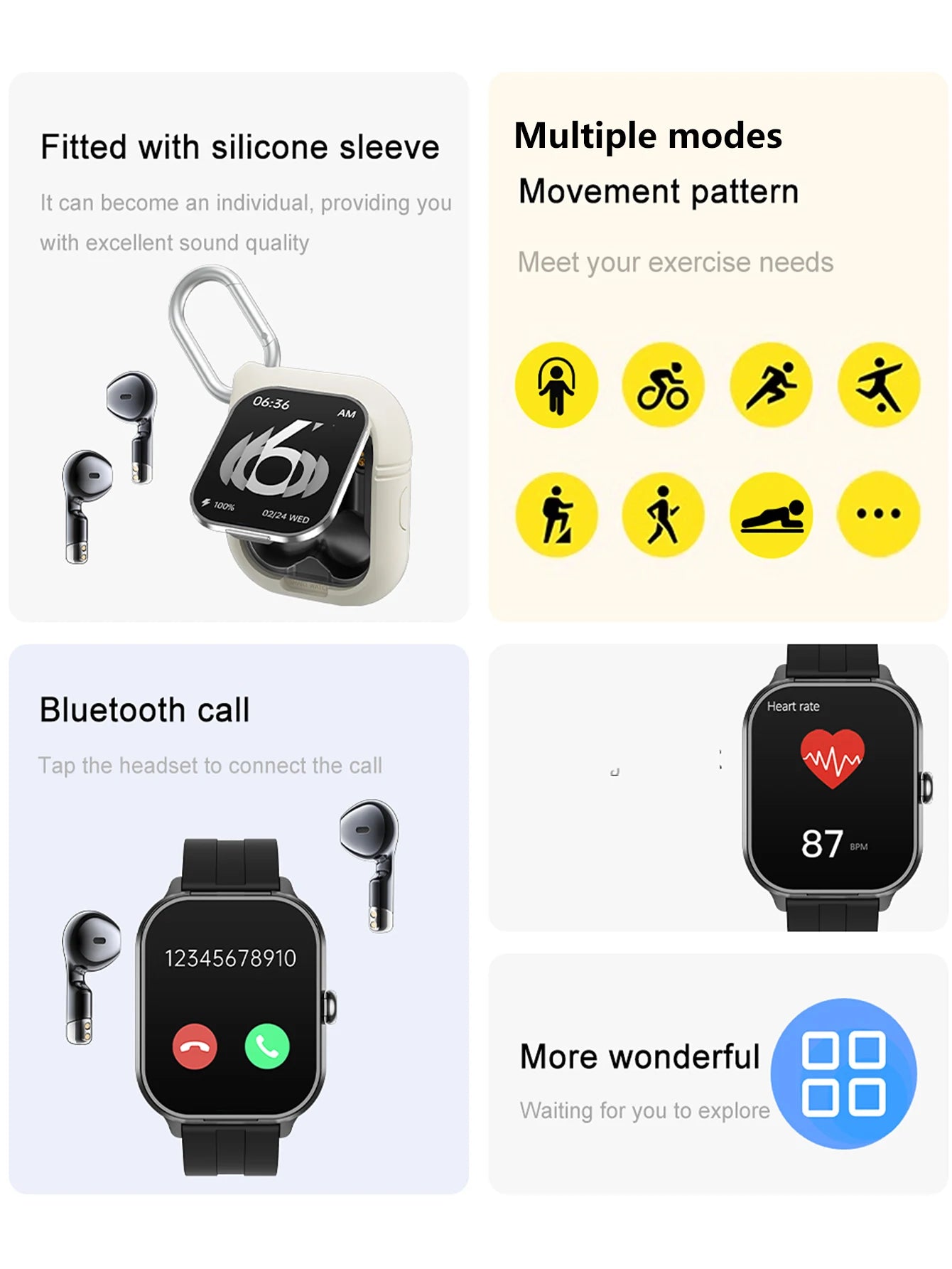 Đồng Hồ Thông Minh Nam 2in1 Gọi Điện, Đo Sức Khỏe