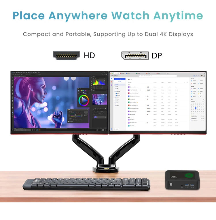 GenMachine New Mini PC AMD 3750H CPU Windows 11 Ryzen DDR4 USB WIFI 5 1000M AMD NUC Gaming Diy Gaming Computer Ordenador