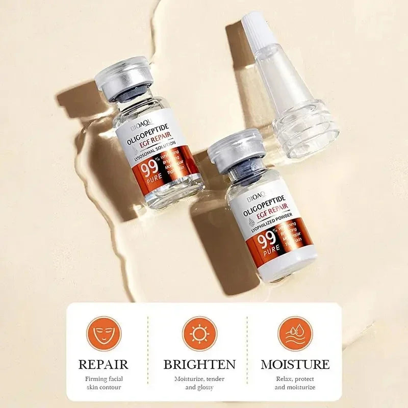 Facial Serum Yeast Freeze-Dried Power Skin Care Set Shrink Pores Moisturizing Brighten Anti Aging Peptides Essence