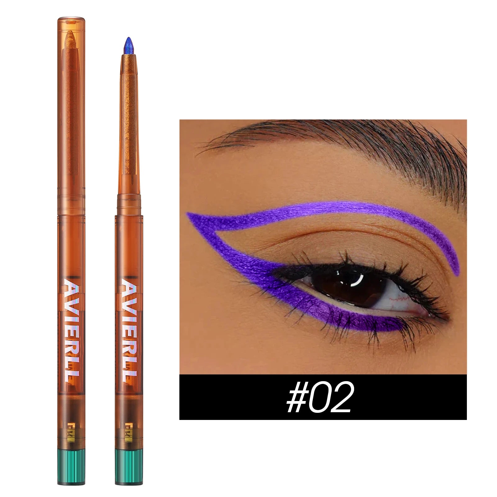 24h Long-lasting Color Changing Glitter Gel Eyeliner