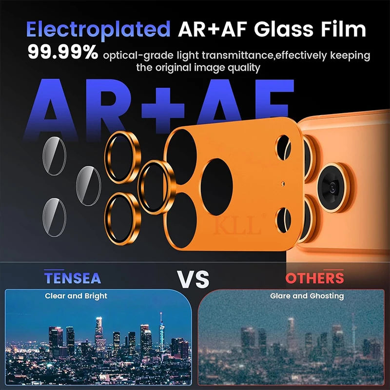 Metal Ring Lens Camera Protector Glass For iPhone 17 Pro Max Alloy Lens Cover For iPhone17 Pro Tempered Glass Cap Accessories