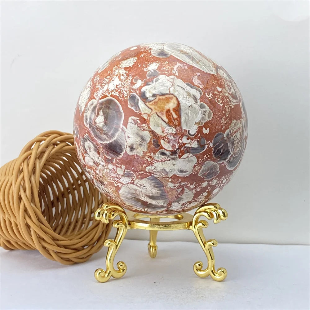 Lucky Natural Orange Quartz Ball Feng Shui