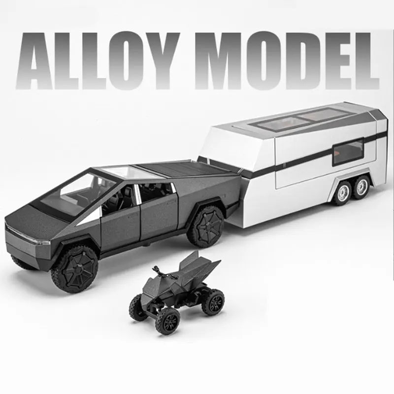 1/32 alloy pickup truck with lights and music suitcase for kids