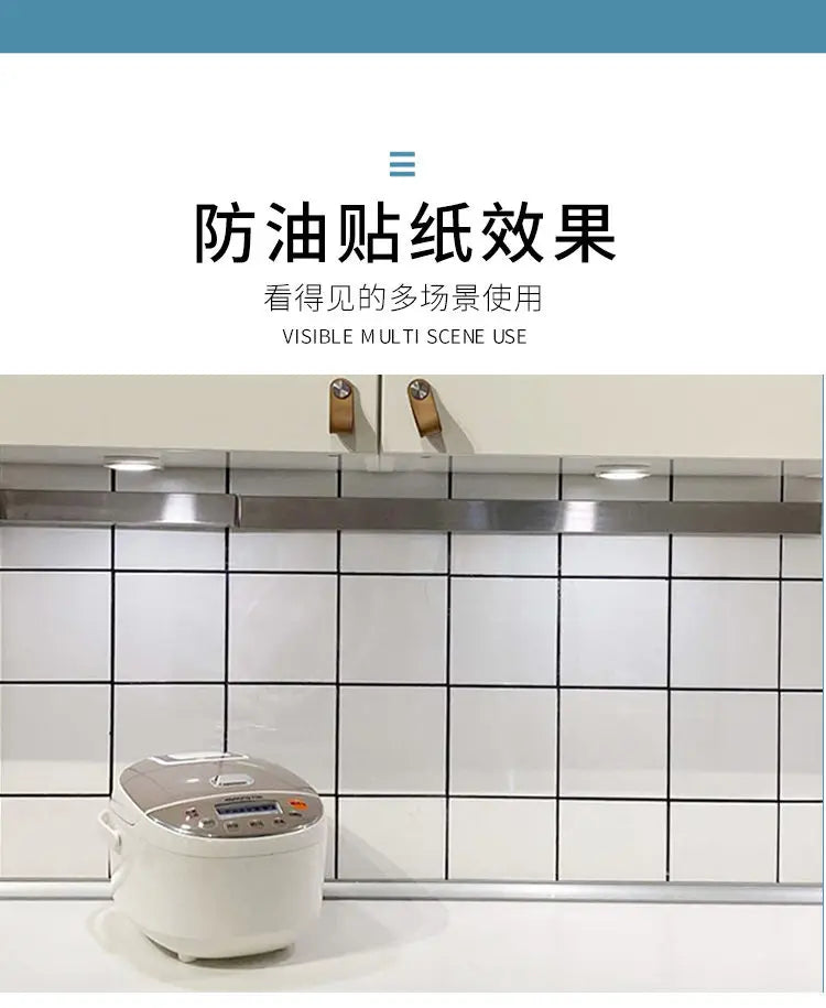Tem Dán Trong Suốt Nhà Bếp Chống Thấm Dầu Nhiệt