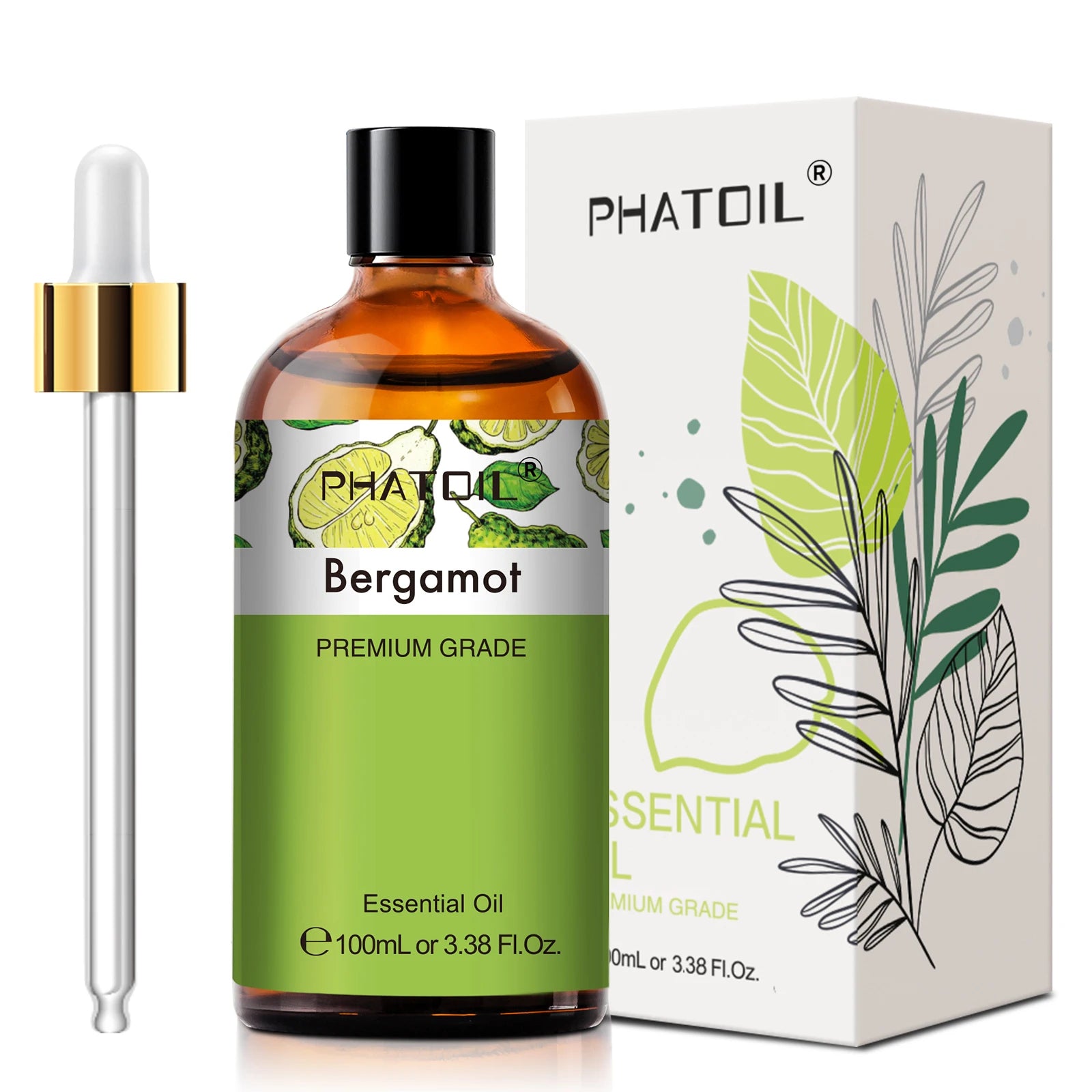 PHATOIL 100ML Eucalyptus Rose Essential Oils Lavender Indian Sandalwood Bergamot Cinnamon Lemongrass Essential Oils For Skin - Daisan Mart