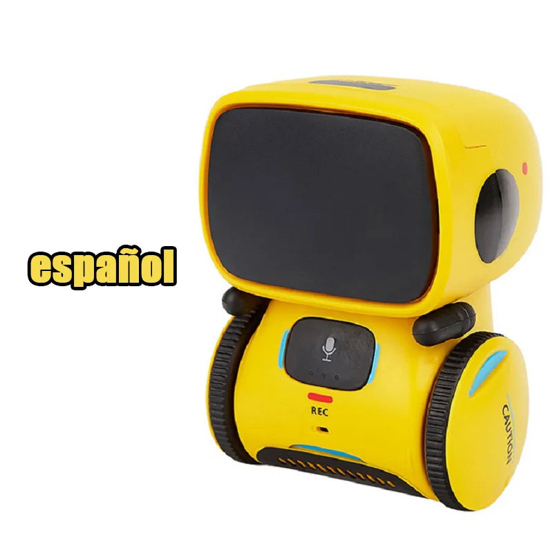 Emo Robot Intelligent Robots Russian & English & Spanish Version Voice & Touch control Toys Interactive Educational Children's G - Daisan Mart