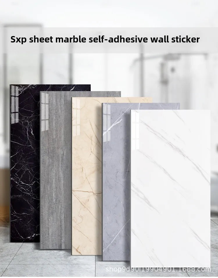 30X60CM SXP marble wood grain wall skirt entrance hall living room kitchen aluminum mold self-adhesive waterproof