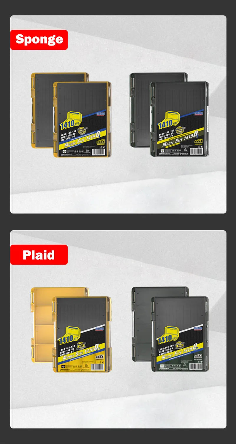 OUTKIT Double Side Fishing Tackle Boxes Fishing Lure Jig  Head Box Organizer Fishing Bait Tackle Storage Case For Blades Spinner