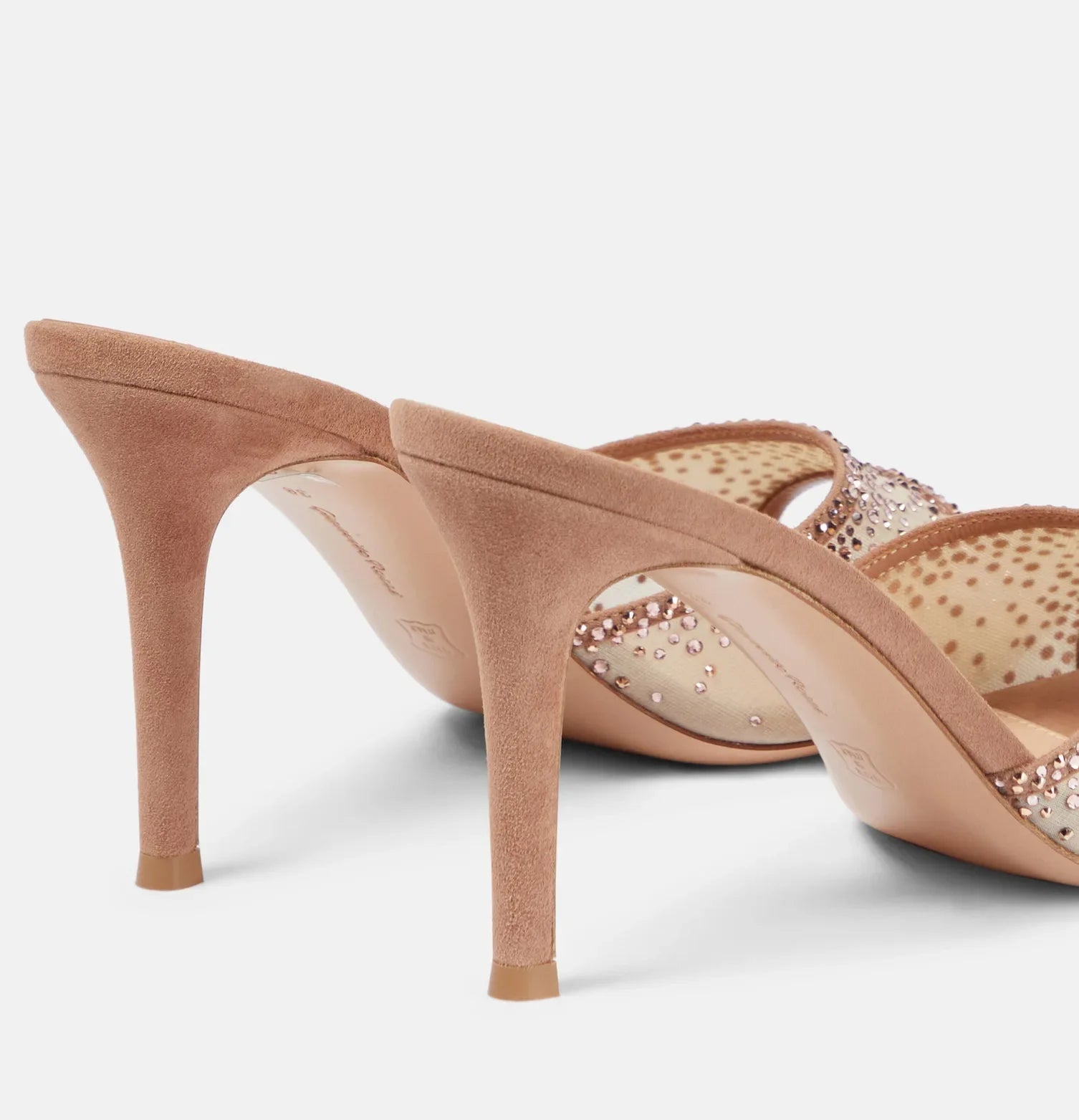 Women's Pointed Toe Rhinestone High Heel Sandals for Elegant Party