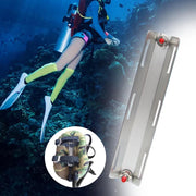 Scuba Diving Backplate 12.20inch in Length Stainless Steel with Mounting Screw for Underwater Crotch Straps Watersports Summer