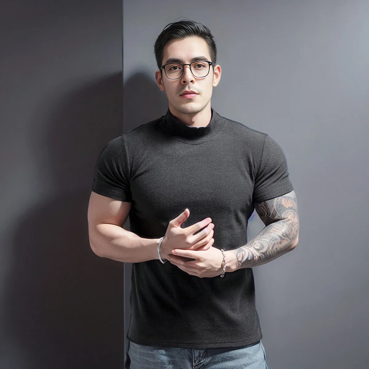 Men's Summer Quick Dry Body Gym Fit Sports T-Shirt