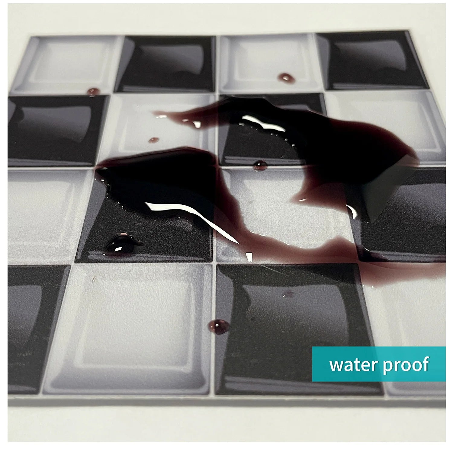 10 Waterproof Marble Mosaic Tile Stickers