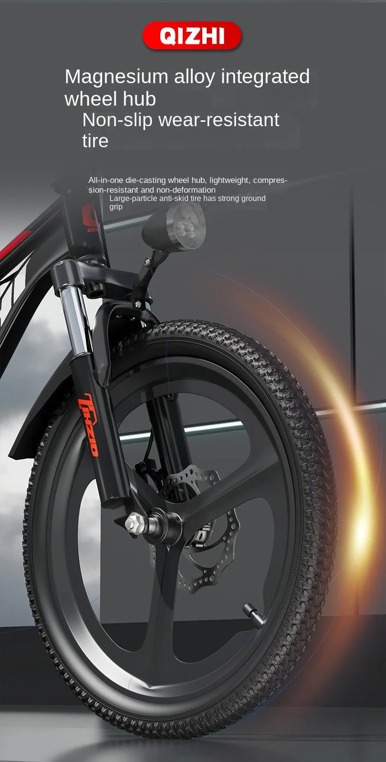 WOLFACE 20/22 Inch Unisex Road Bike Aluminum Alloy Frame Single Speed ​​Children's Mountain Bike Disc Brake Portable Adult Scooter