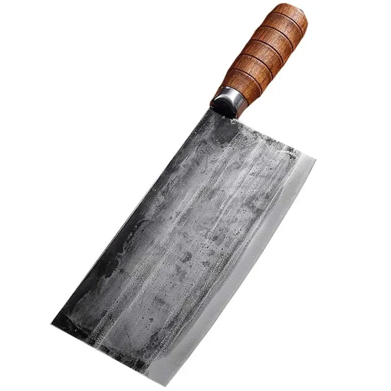 Wide Blade High Carbon Steel Knife - Kitchen Expert