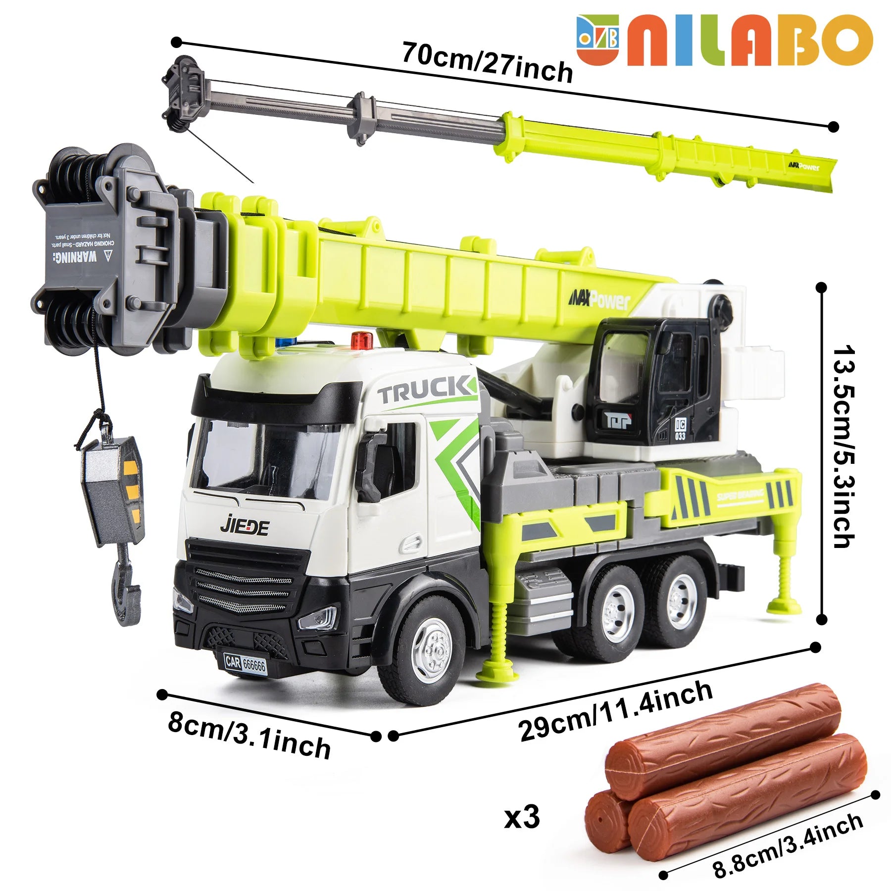 Xe Công Trình Hợp Kim Đồ Chơi Đèn Âm Thanh Cho Bé