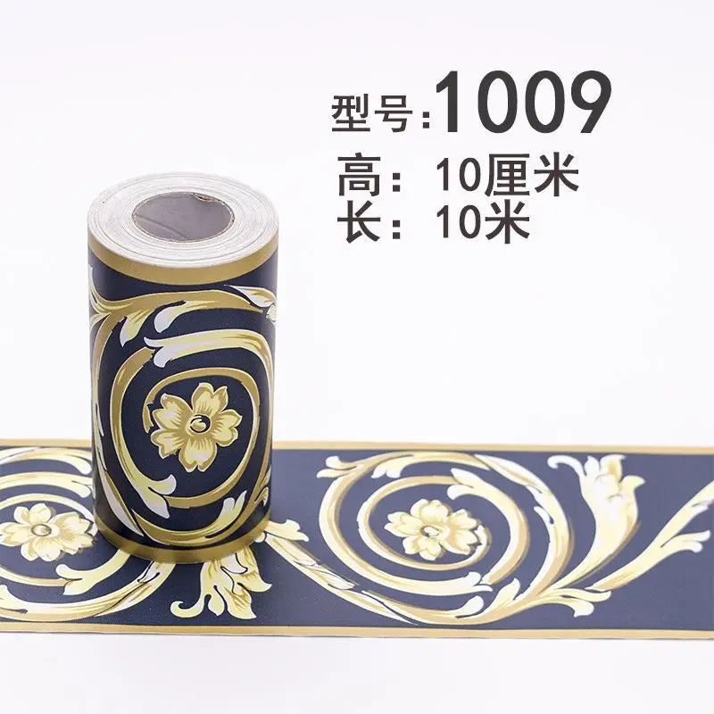 Waterproof PVC Wall Panels Self-Adhesive Skirting Board - Bathroom Safe Tile Border Sticker for Shower Corner Guard