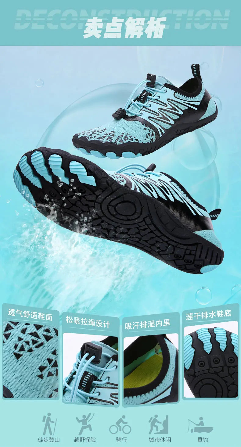 Multi-function Men's and Women's Sports 5-Finger Wading Shoes