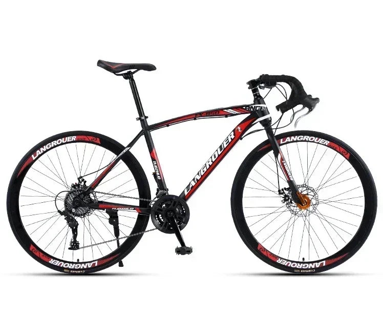 27/30 speed Bending Road Bike 700C Variable Speed ​​Adult Male Female Student Dual Disc Brake Bike Racing mountainbike