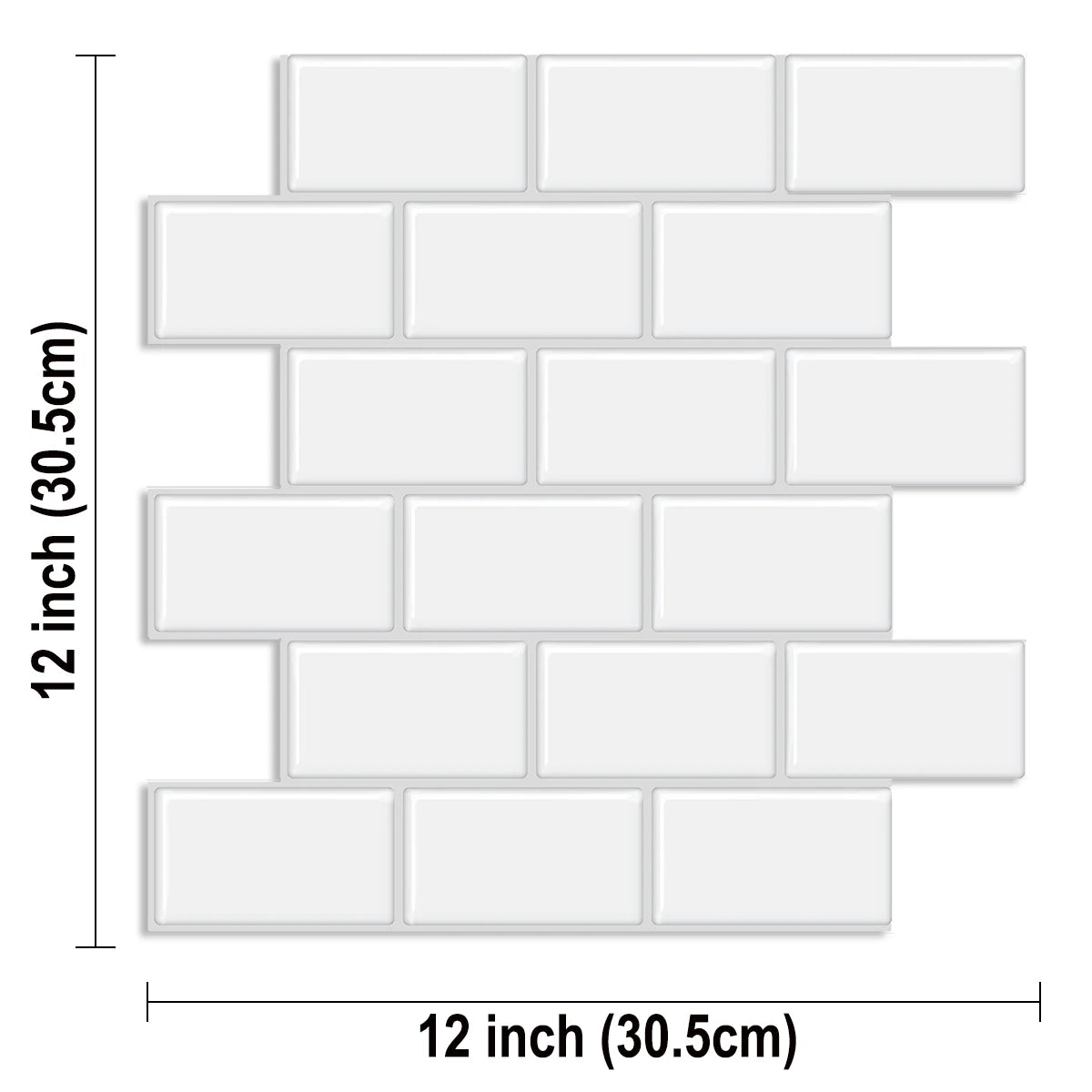 Deco 3D Wall Stickers Kitchen &amp; RV Room - Subway 5 Piece Set