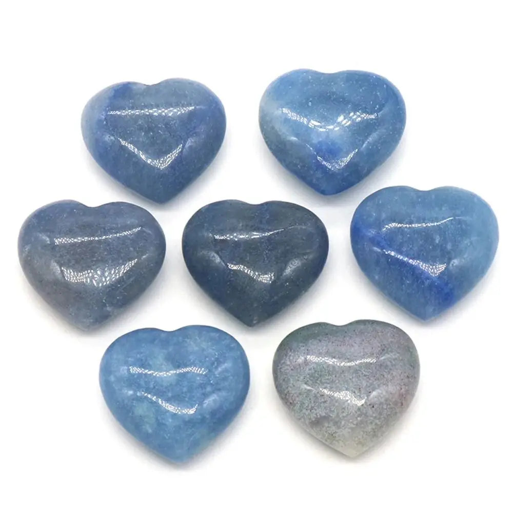 20mm Natural Heart Shaped Quartz Stone Decoration