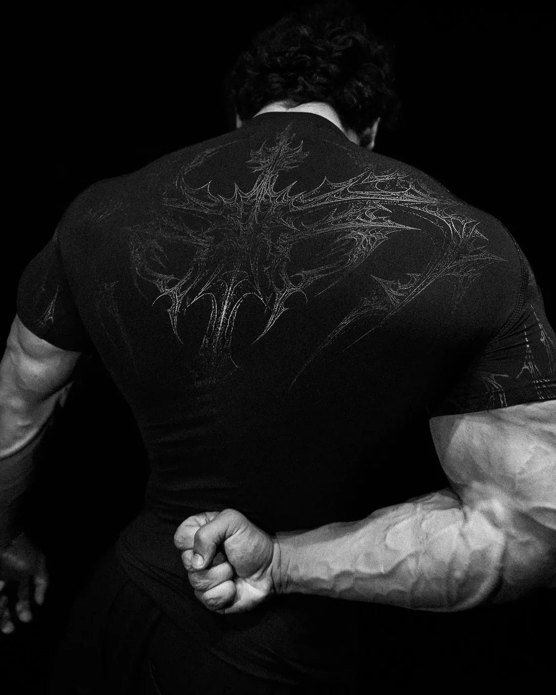 Áo Thun Nam Gothic Tập Gym Co Giãn Nhanh Khô 2025 - Daisan Mart